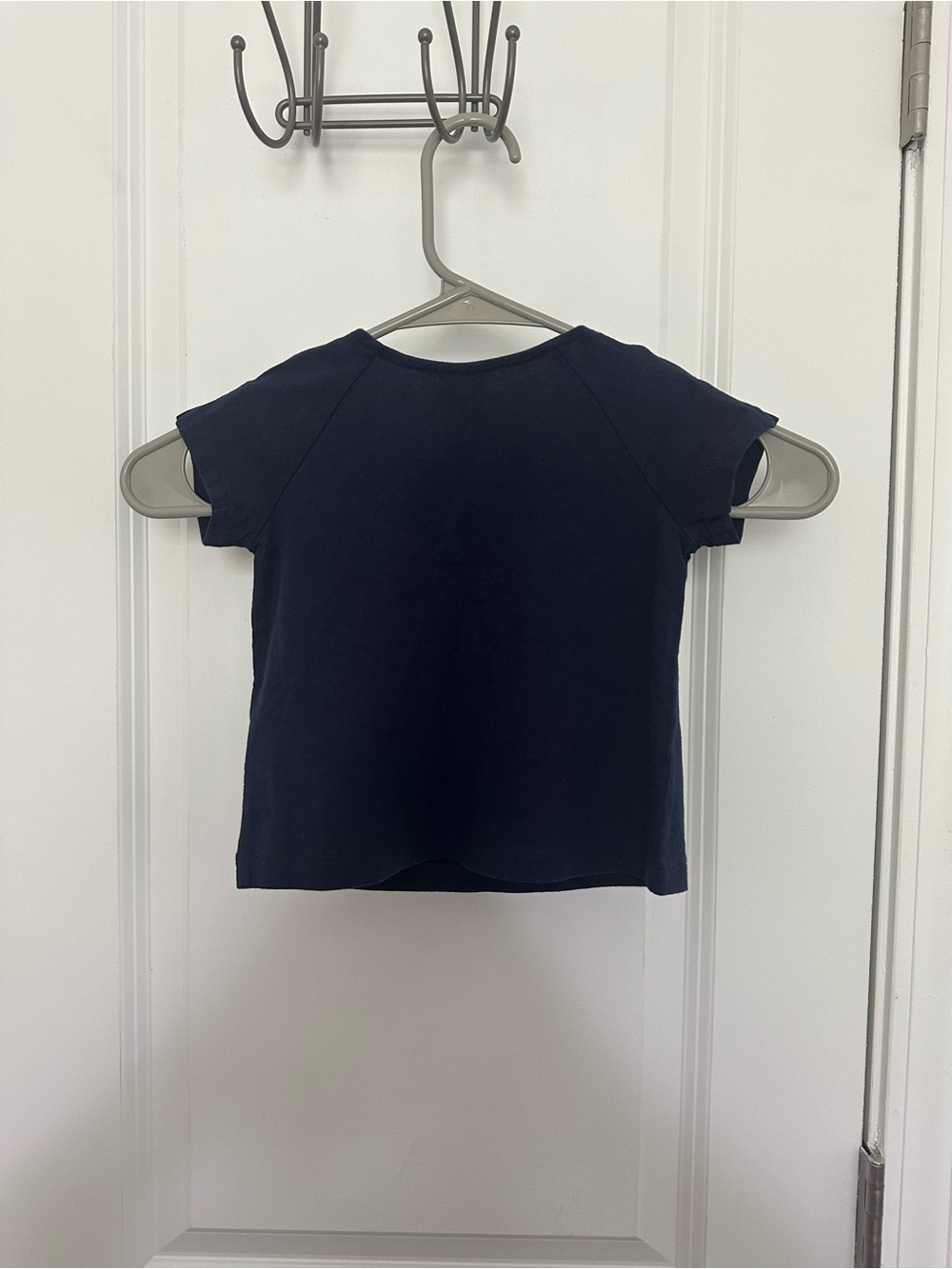 Janie and Jack Navy Pleated Yoke Top - Picture 2 of 2
